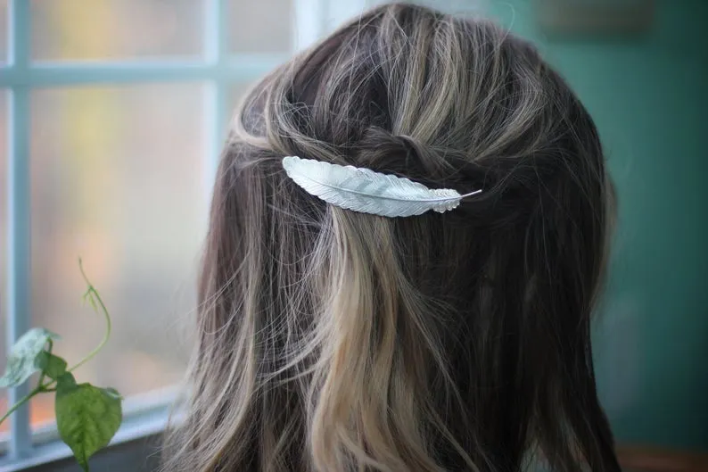 Preorder * Large Feather Hair Comb