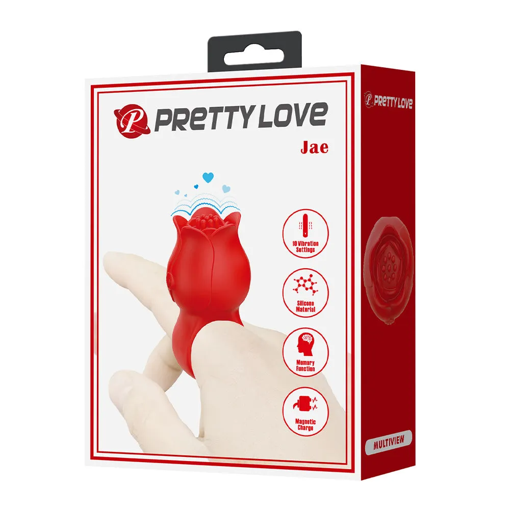 Pretty Love Jae Rose Ring Finger Vibrator