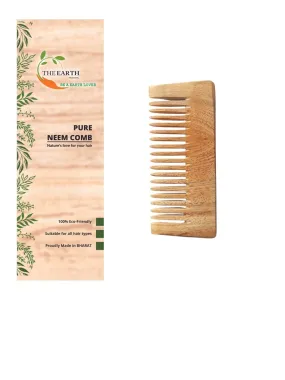 Pure Kacchi Neem Wood Comb Detangle 5.5