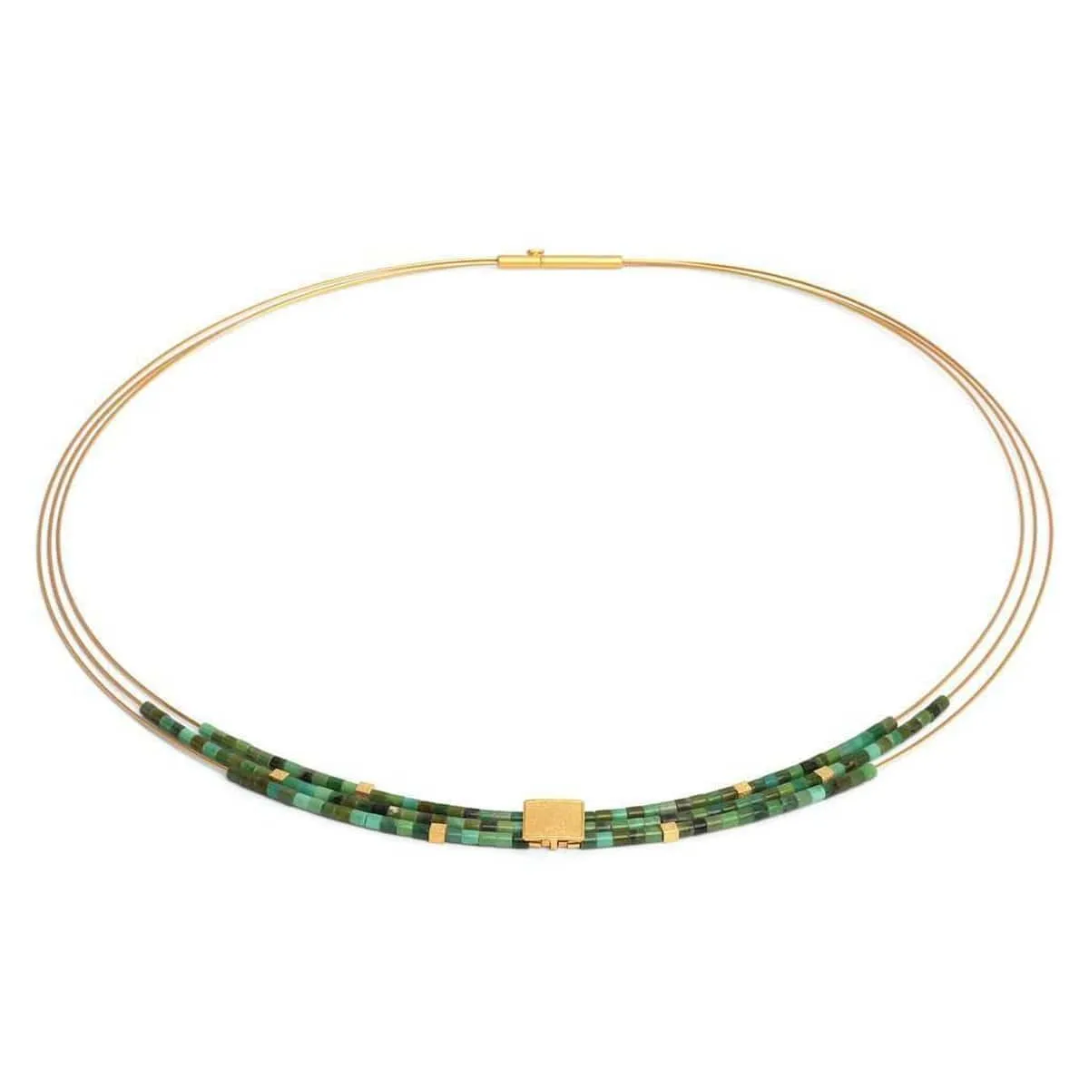 Quanta Green Turquoise Necklace - 85083356