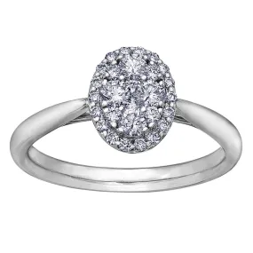 "AVIA" ESTORIA HALO DIAMOND RING