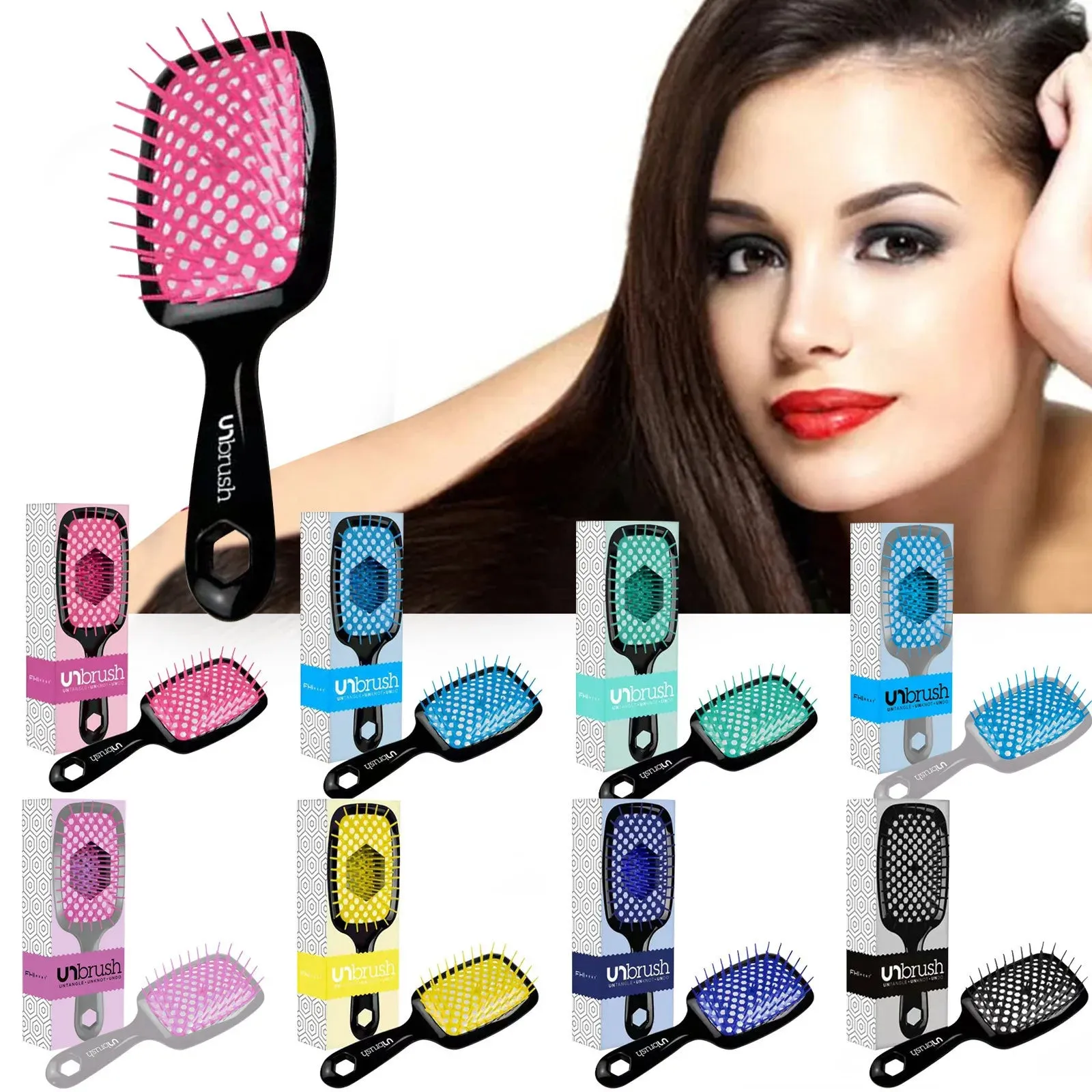 "Best Selling"  The New Hollow Out Multifunctional Massage Curl Comb Protects Hair From Damage Hollow Comb Reduce Hair Loss  Elastic Comb Teeth