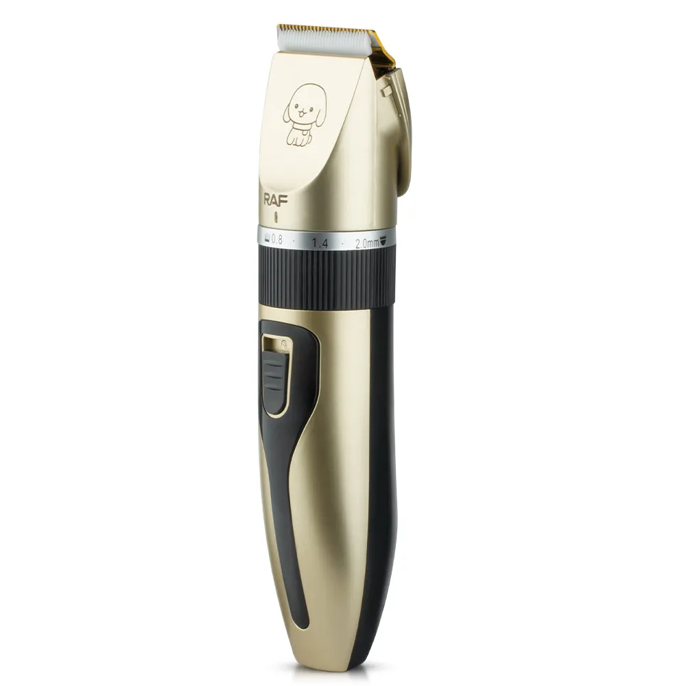 RAF Pet Grooming Hair Clipper Kit - Stainless Steel Blade - 5W