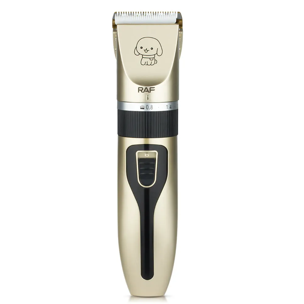 RAF Pet Grooming Hair Clipper Kit - Stainless Steel Blade - 5W