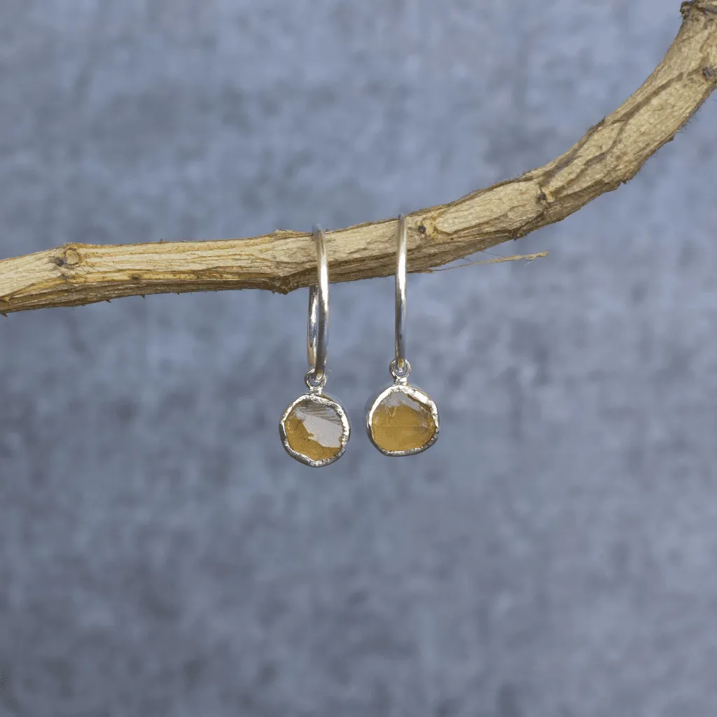 Raw Regency - Citrine Earrings