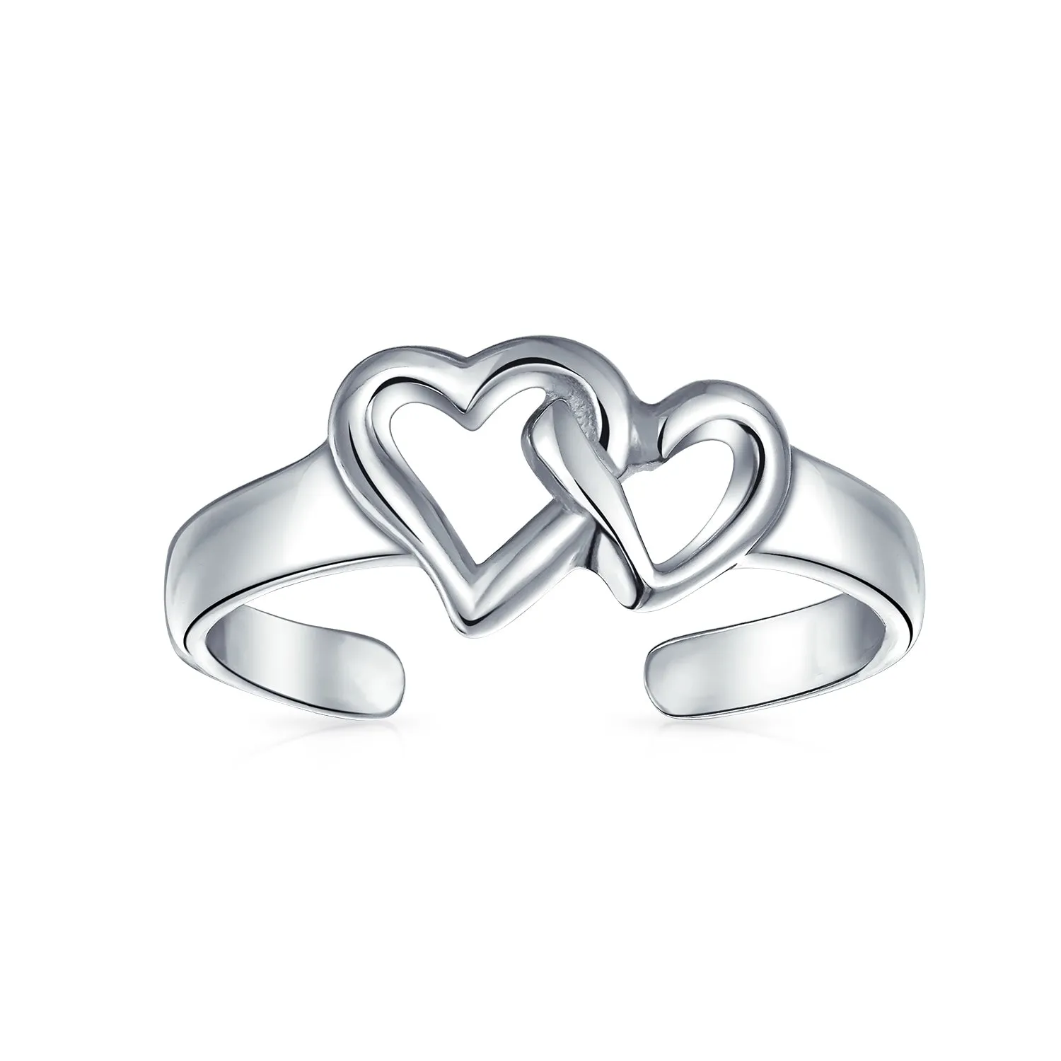 Romantic Midi Finger Infinity Love Knot Toe Ring in Polished Sterling Silver