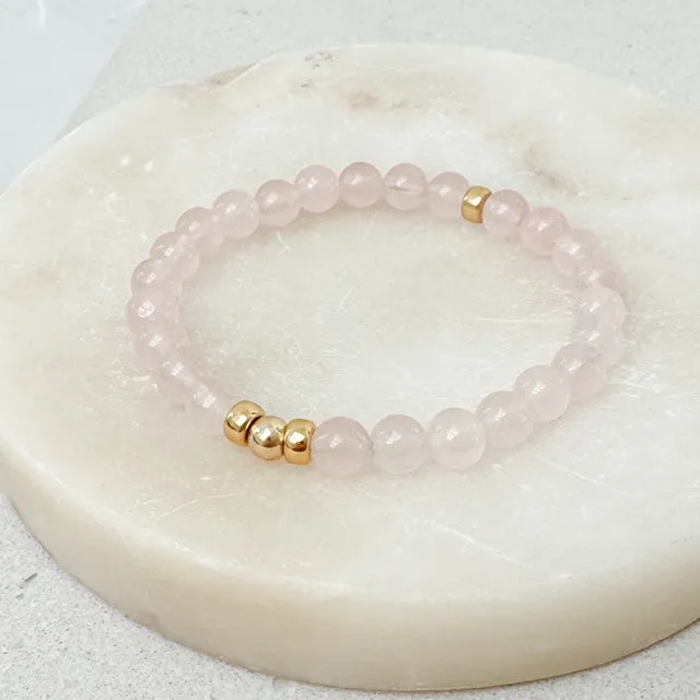 Rose Quartz Gemstone Bracelet