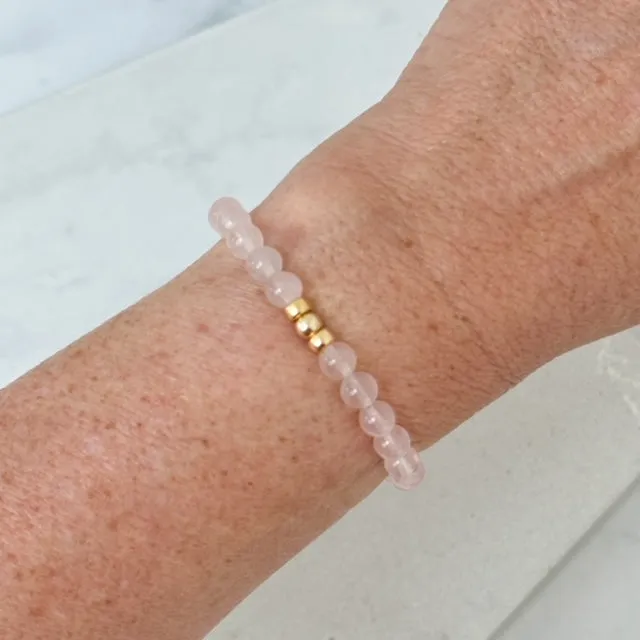 Rose Quartz Gemstone Bracelet