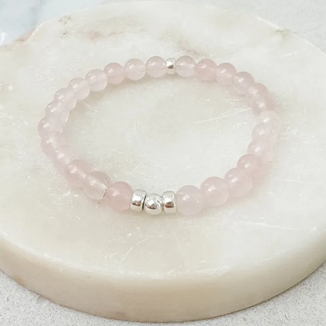 Rose Quartz Gemstone Bracelet