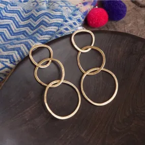 Round & Round Golden Boho Hoop Earrings