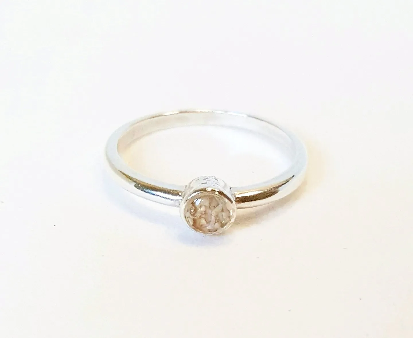 Sand Ring In Sterling Silver Handmade Beachy