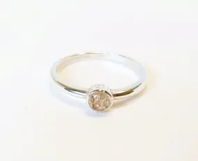 Sand Ring In Sterling Silver Handmade Beachy