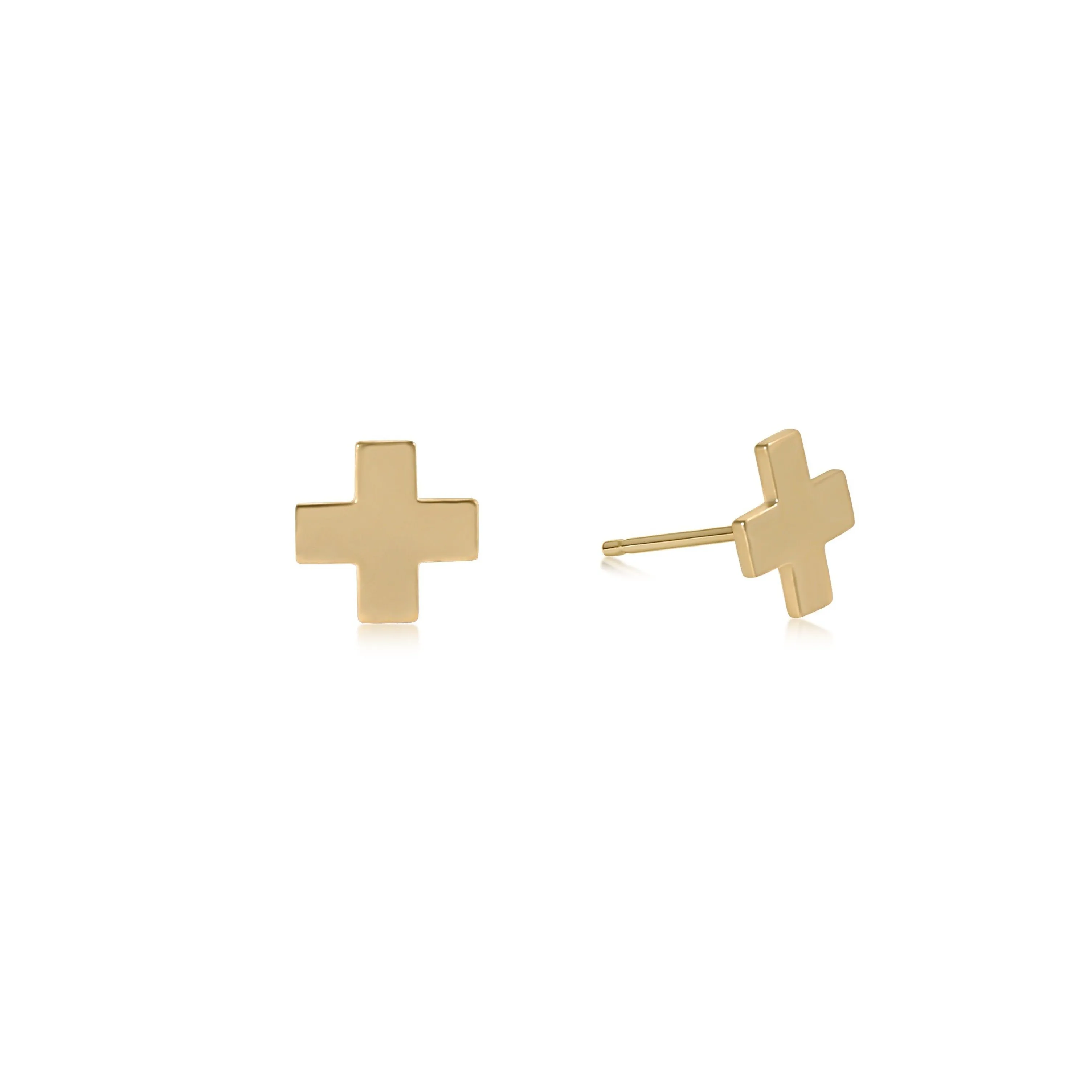 Signature Cross Gold Studs