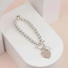 Silver 2 Heart Bracelet