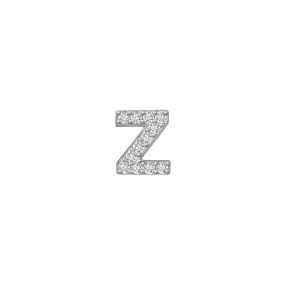 SKINNY SILVER Z CHARM (WHITE)