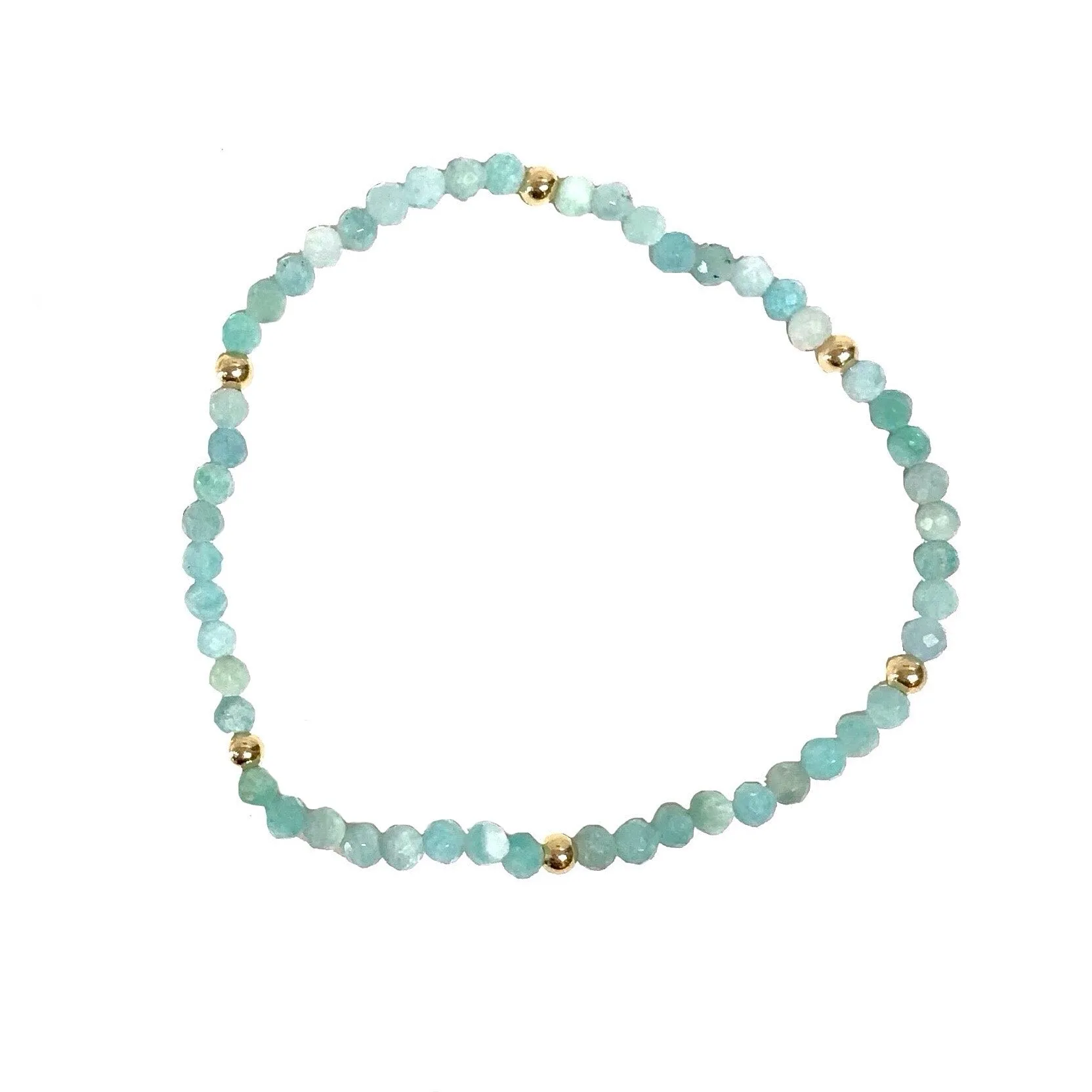 Sterling Silver Beaded Gemstone Bracelet