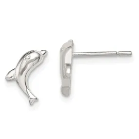 Sterling Silver Dolphin Mini Earring