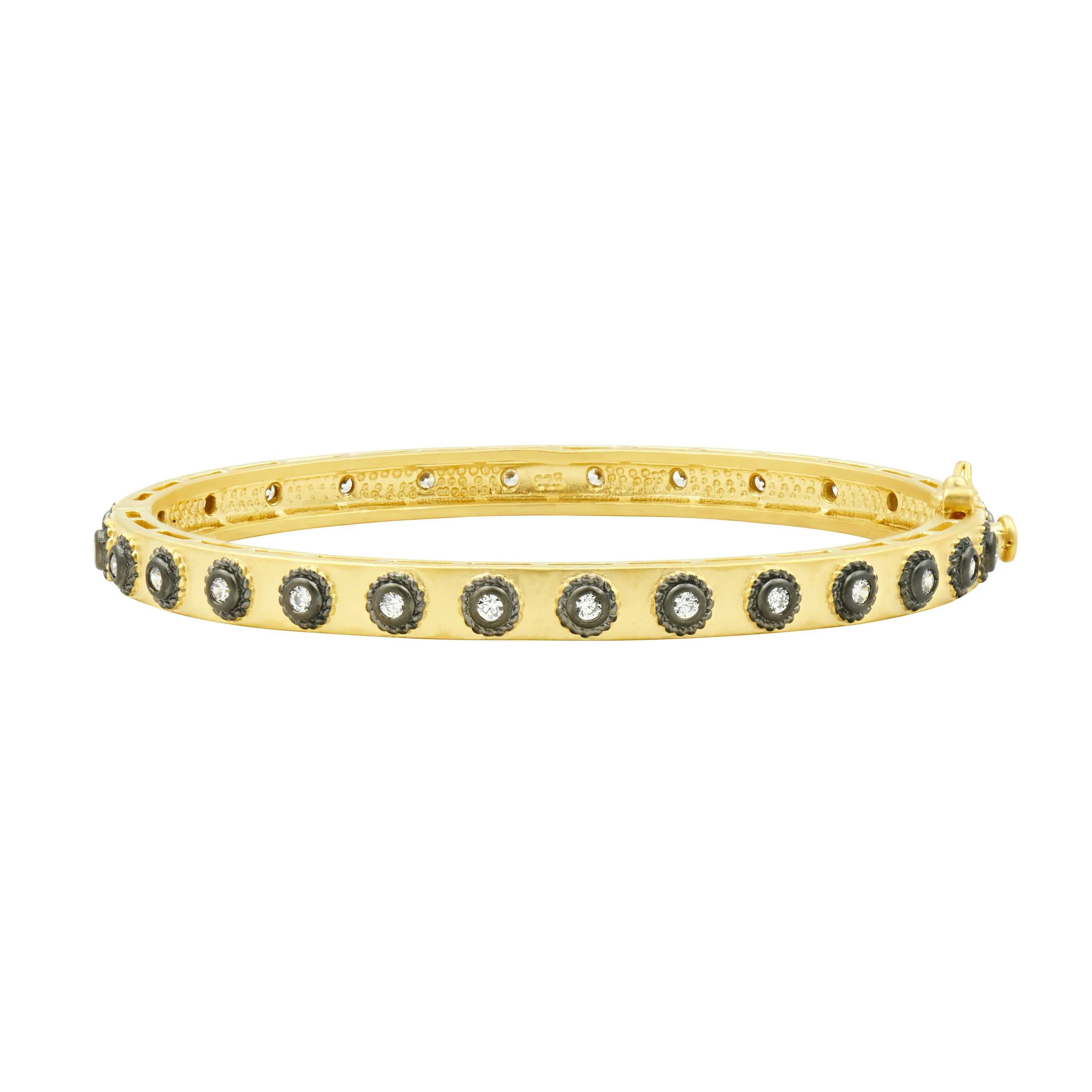 Studded Eternity Hinge Bangle