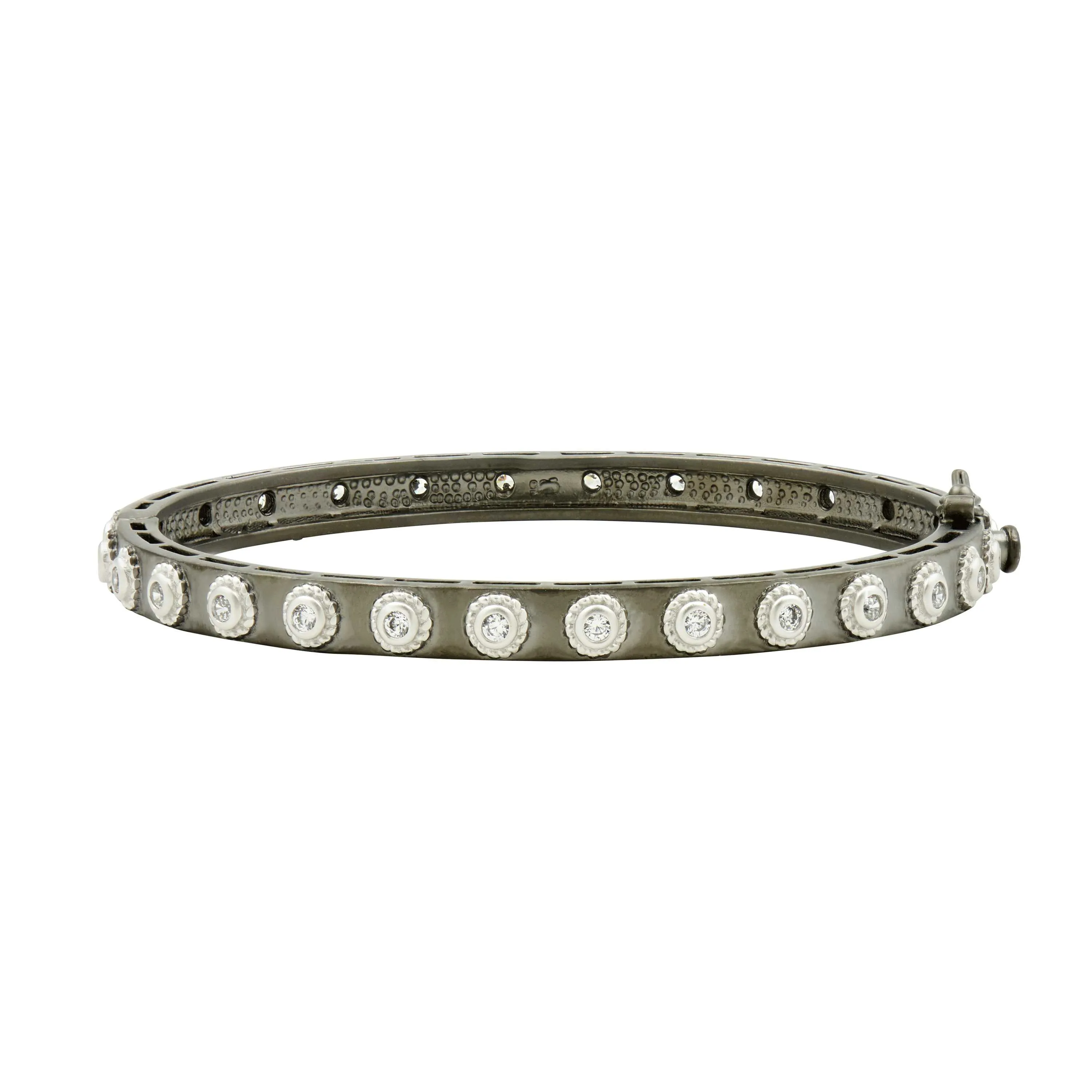 Studded Eternity Hinge Bangle