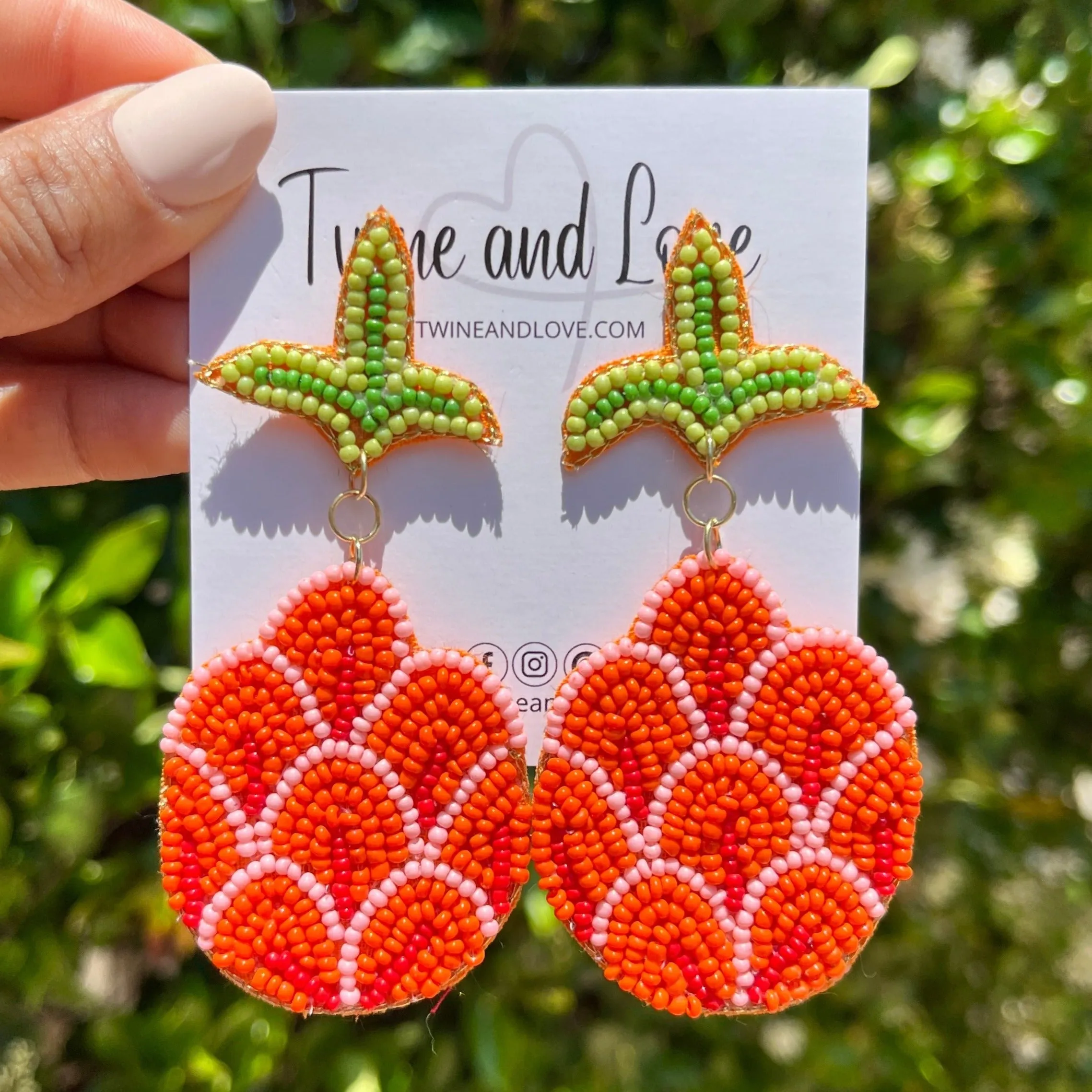 Tropical Beaded Earrings