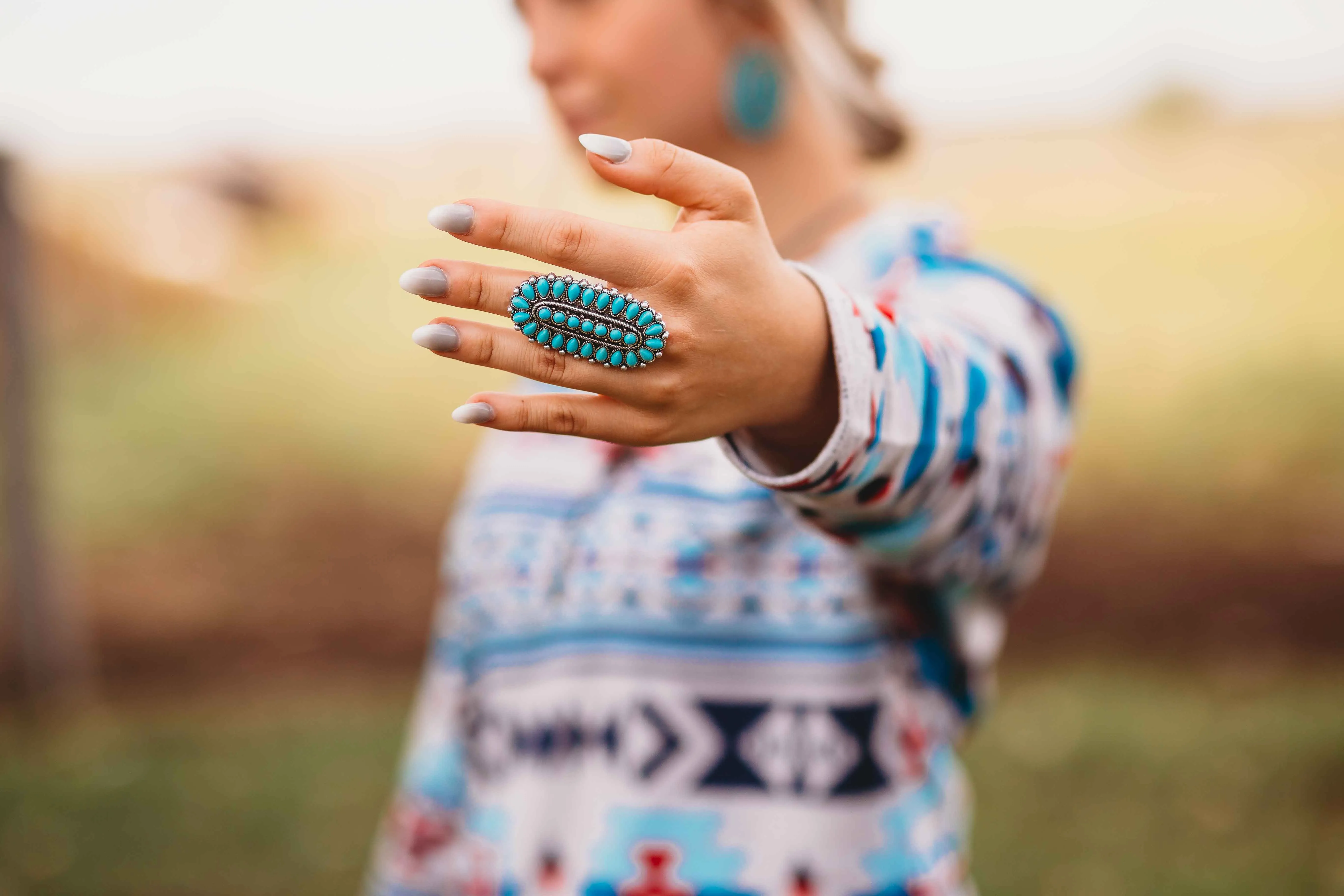 Turquoise Cuff Ring