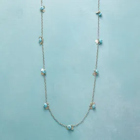 Turquoise Paillette Necklace