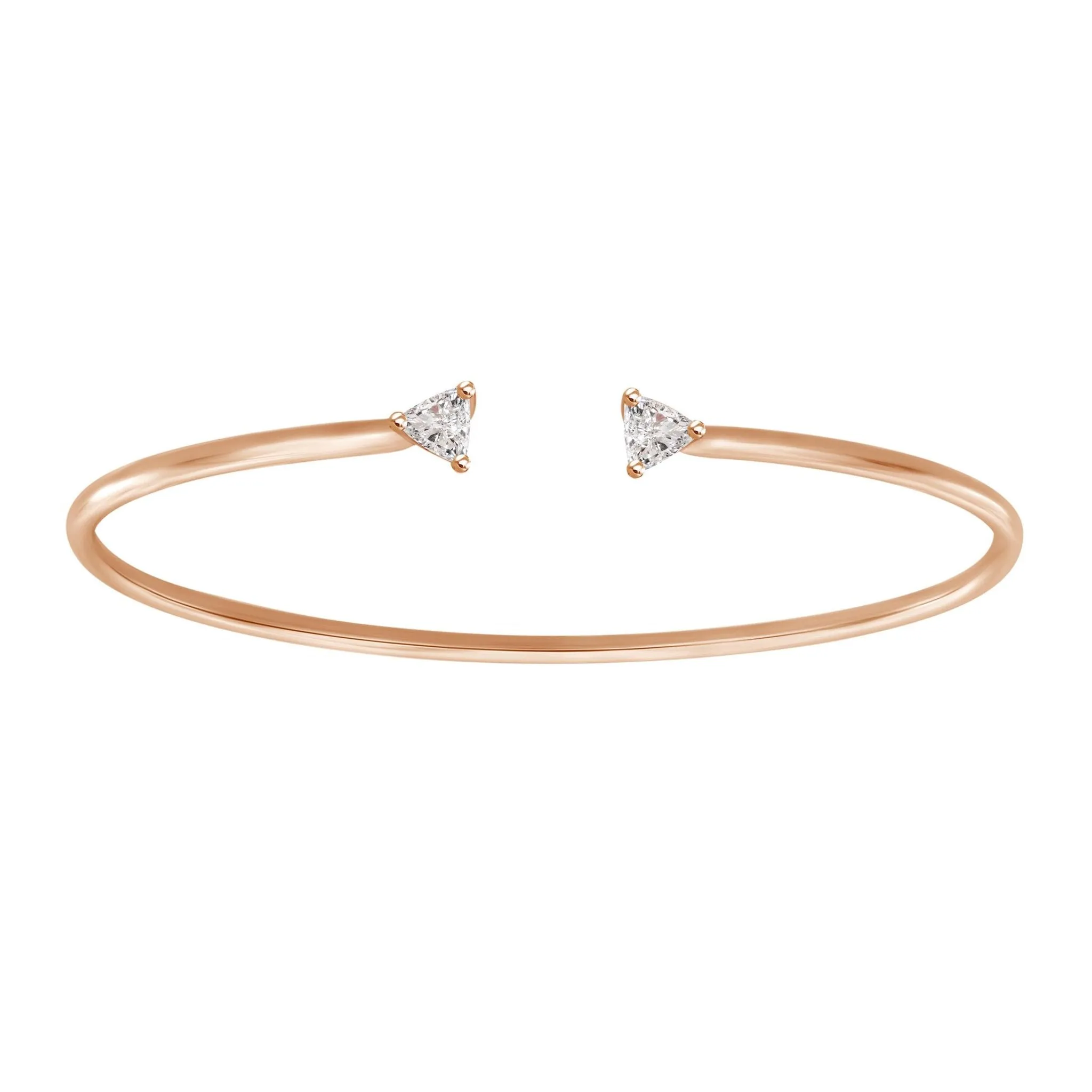 Two Diamonds Cuff Bangle