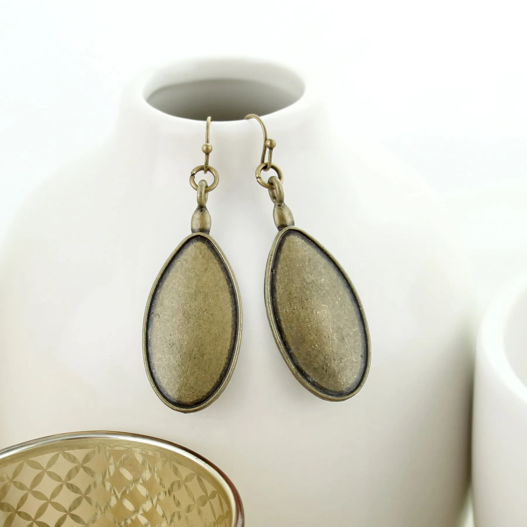 Vintage Oval Earrings