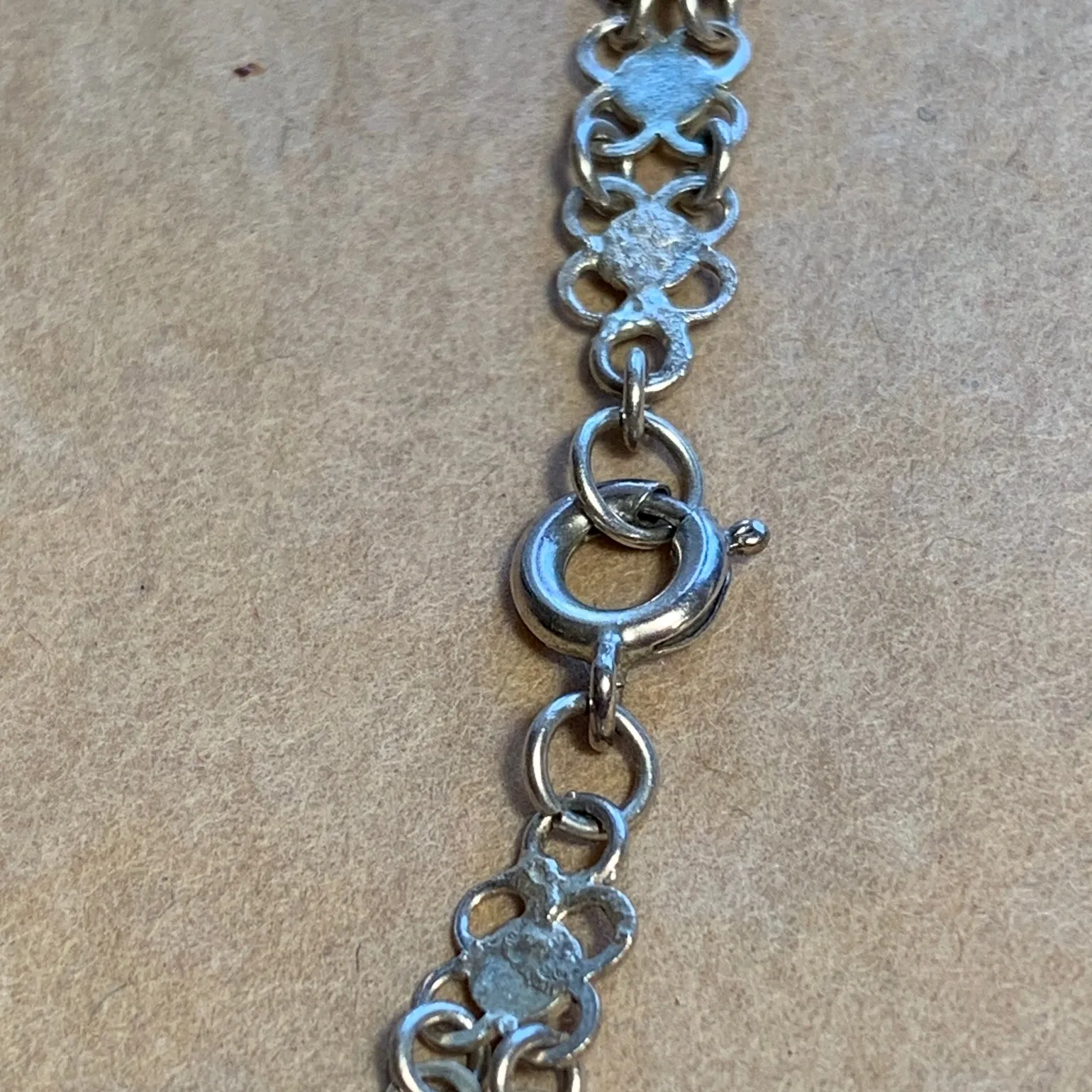 Vintage Silver Mesh Necklace, Israel