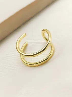 Viola Golden Western Finger Ring