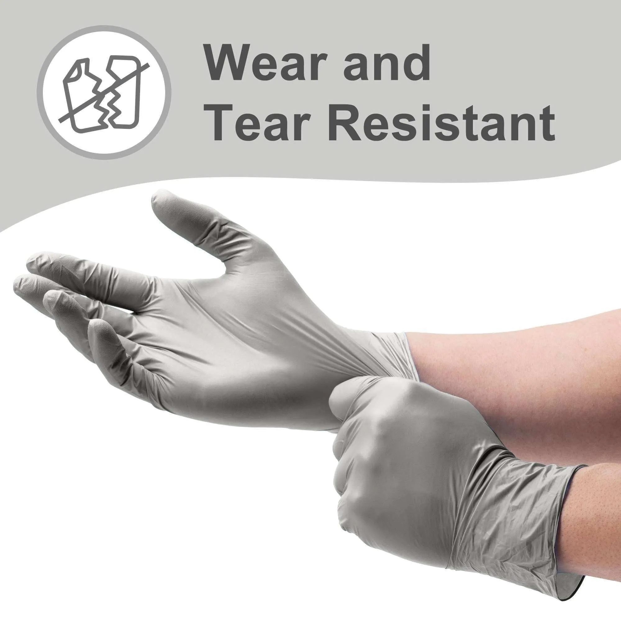 WeCare Pearlescent Chrome Disposable Nitrile Gloves